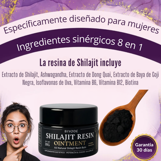 Shilajit Puro del Himalaya para la Energía Femenina